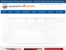 Tablet Screenshot of homestaysnepal.com
